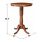 International Concepts Round 30 in Round Top Pedestal Table, 40.9 inH, Espresso, 30 in W, 30 in L, 40.9 in H, Wood K581-30RT-6B-2 - alternate 2